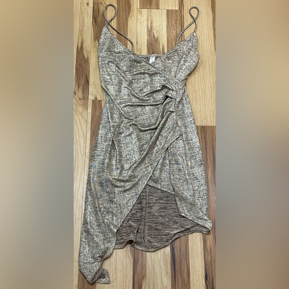 Blue Blush Gold Mini Dress XS‎